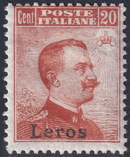 Italy Aegean Lero 1917 Sc 10 MH* gum crazing