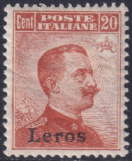 Italy Aegean Lero 1917 Sc 10 MH* gum crazing