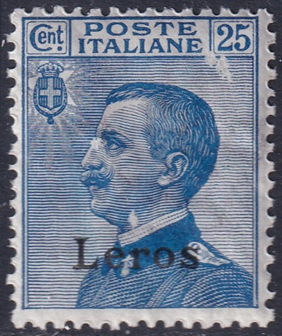 Italy Aegean Lero 1912 Sc 6 MH* gum crazing damage at upper right