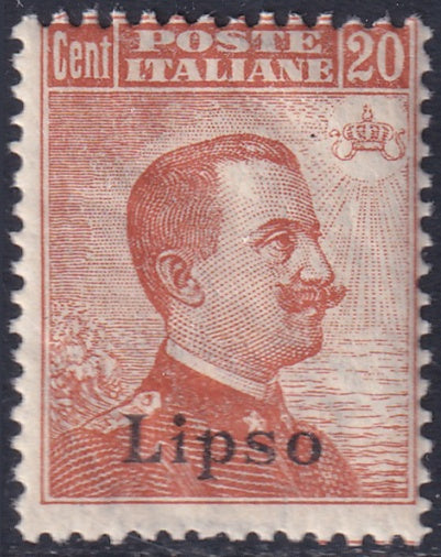Italy Aegean Lisso 1921 Sc 5 MNH** gum crazing