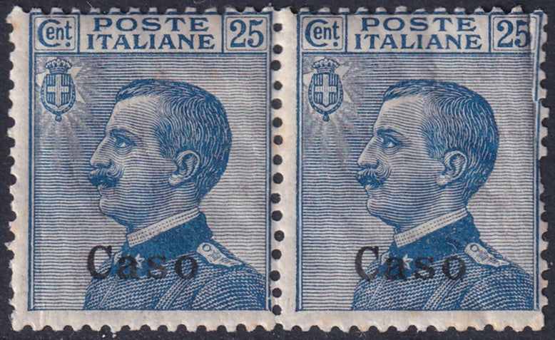 Italy Aegean Caso 1912 Sc 6 pair MNH** gum crazing