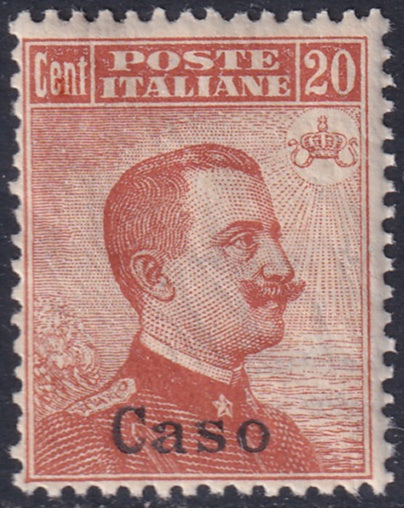 Italy Aegean Caso 1920 Sc 5 MNH** gum crazing