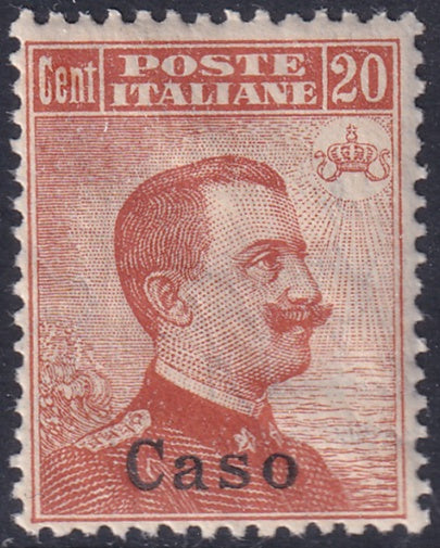 Italy Aegean Caso 1920 Sc 5 MNH** gum crazing