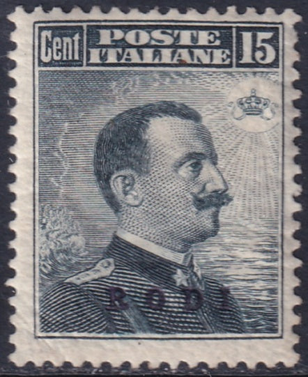 Italy Aegean Rhodes 1912 Sc 9 MH* gum crazing
