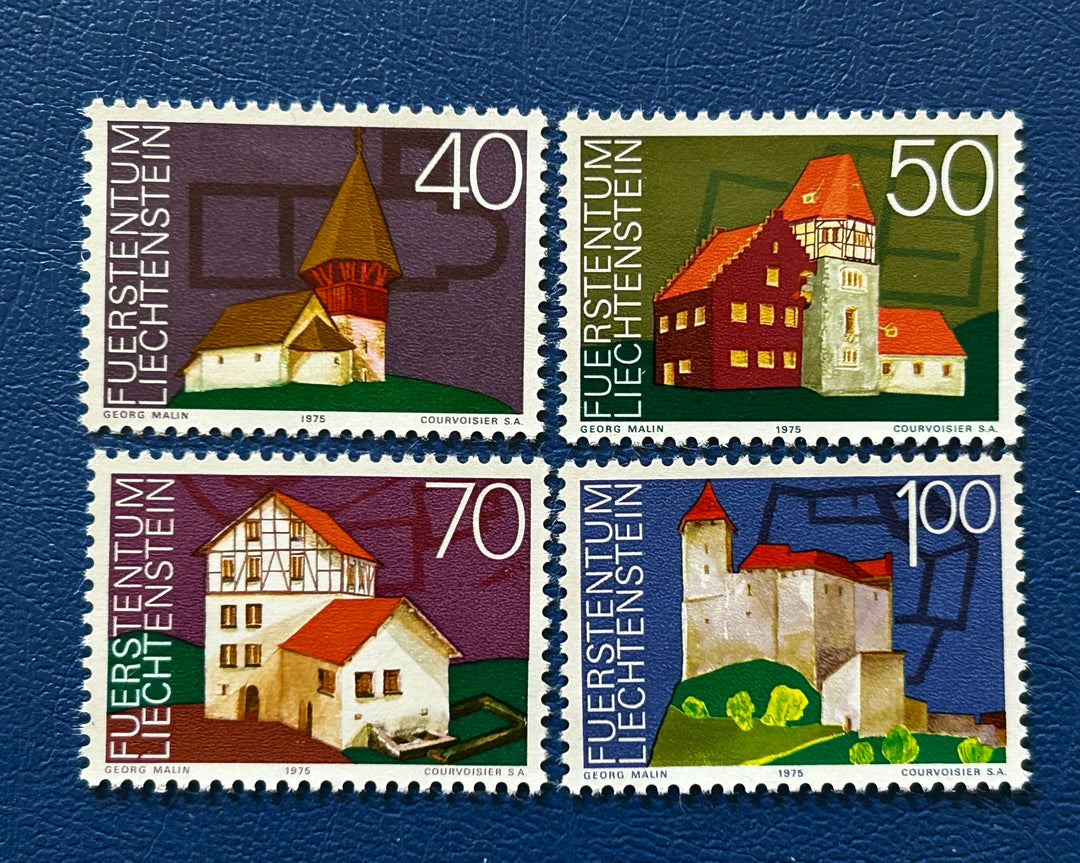 Liechtenstein - 1975 - Architecture # 572-575  - MNH**