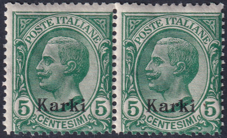 Italy Aegean Calchi 1912 Sc 2 pair MNH** gum crazing