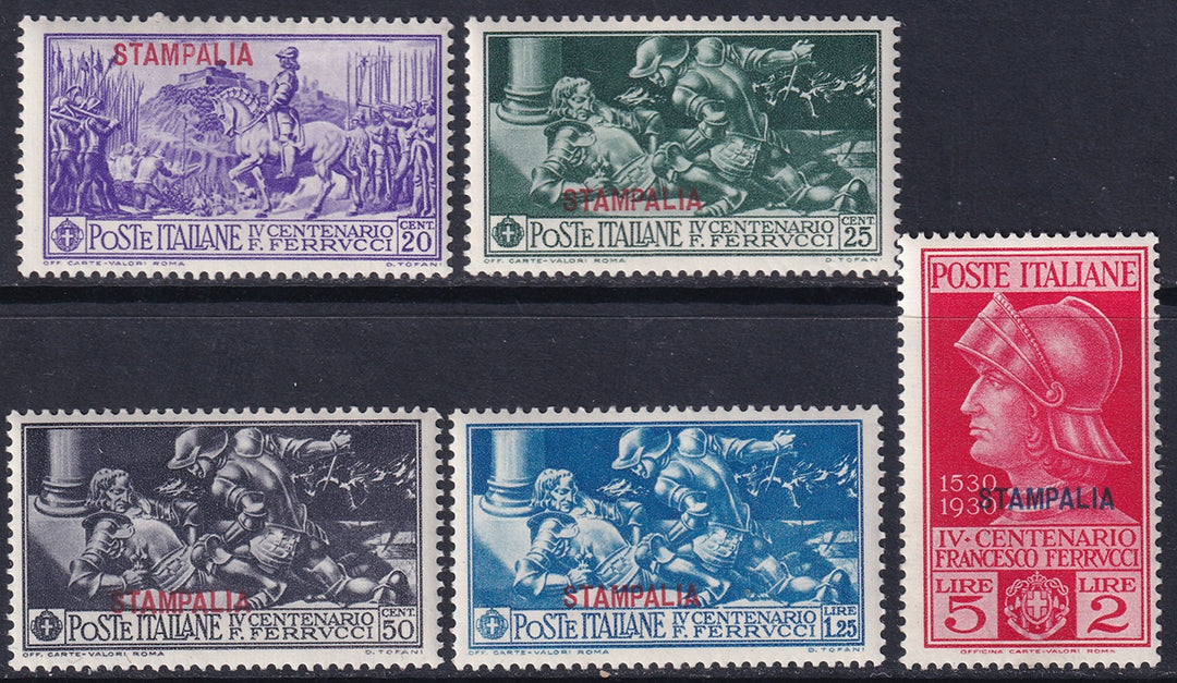 Italy Aegean Stampalia 1930 Sc 12-6 set MNH**