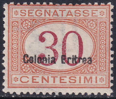 Eritrea 1920 Sc J4a postage due MH*