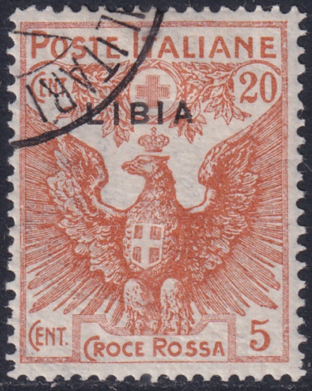 Libya 1916 Sc B3 used gum remaining