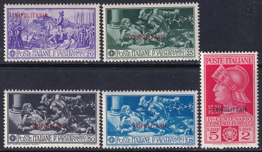Tripolitania 1930 Sc 38-42 set MH*
