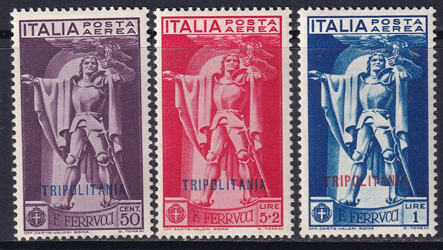 Tripolitania 1930 Sc C1-3 air post set MLH*