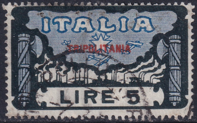 Tripolitania 1923 Sc 10 used "Tripoli d'Africa" cancel