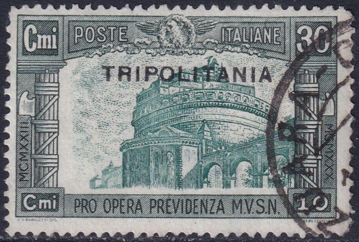 Tripolitania 1930 Sc B50 used "Zuara" cancel