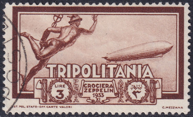 Tripolitania 1933 Sc C21 air post used