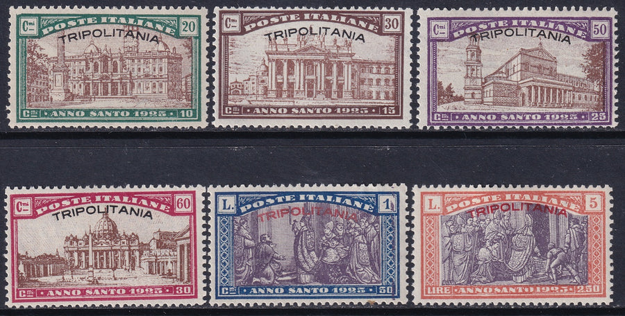 Tripolitania 1925 Sc B1-6 set MH*