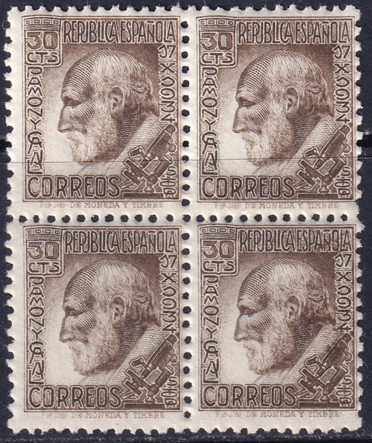 Spain 1934 Sc 545 block MNH**