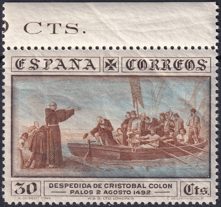 Spain 1930 Sc 427 inscription single MNH**