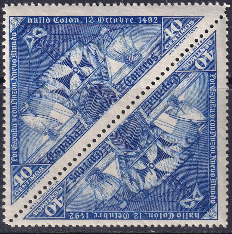 Spain 1930 Sc 428 pair MNH**
