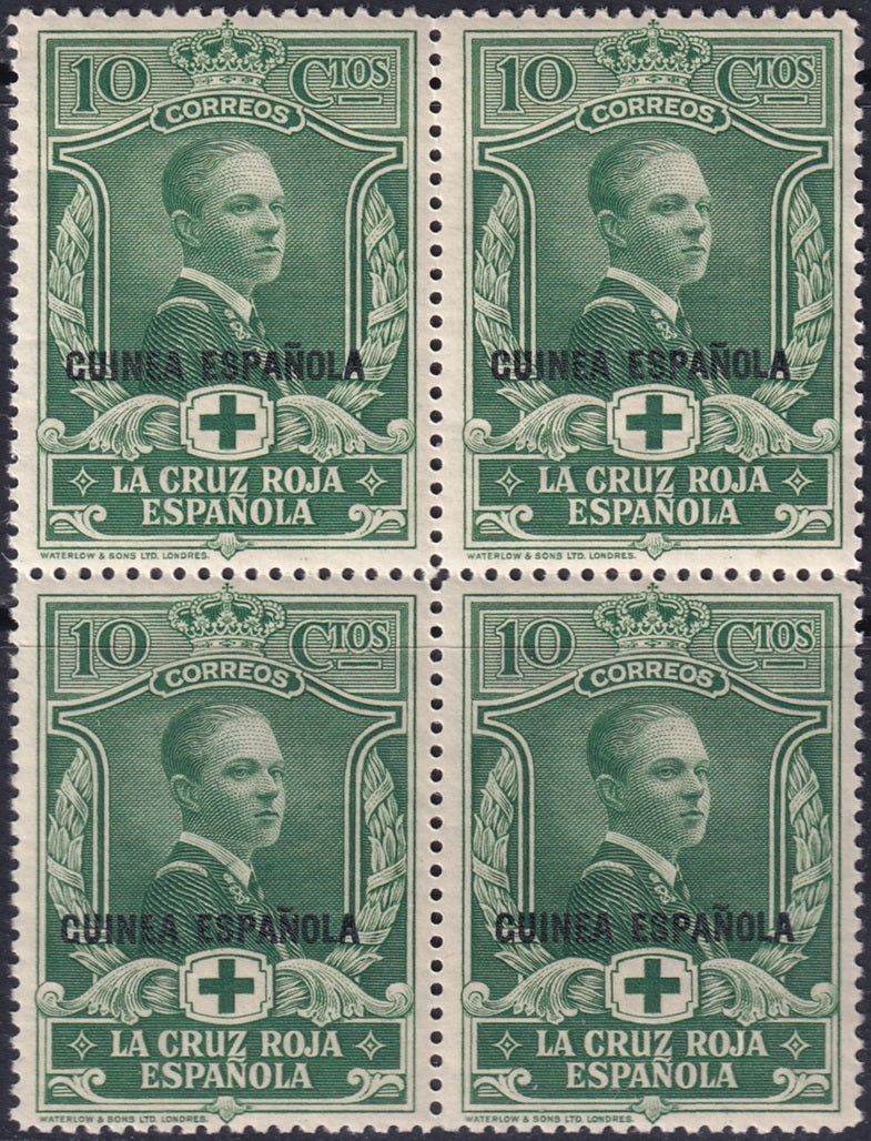 Spanish Guinea 1930 Sc B2 block MNH**