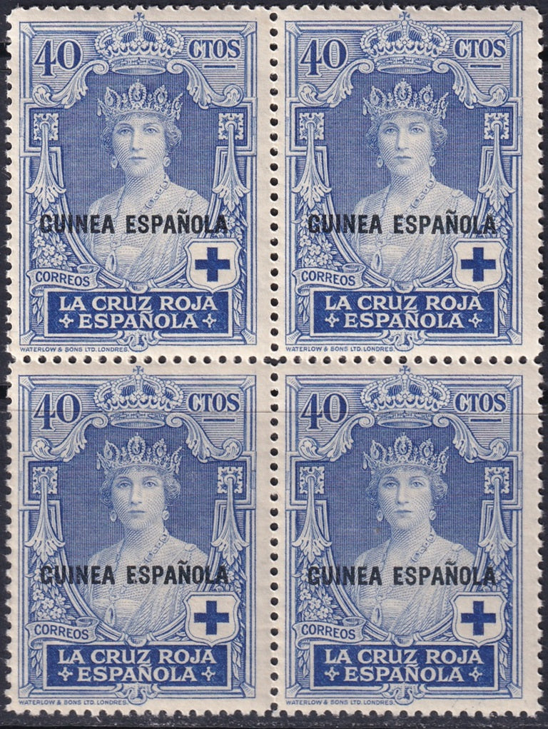 Spanish Guinea 1930 Sc B7 block MNH**