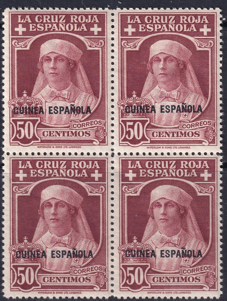 Spanish Guinea 1930 Sc B8 block MNH**