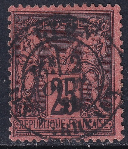 France 1878 Sc 93 used "Lyon" cancel