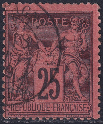 France 1878 Sc 93 used "Epagny" cancel