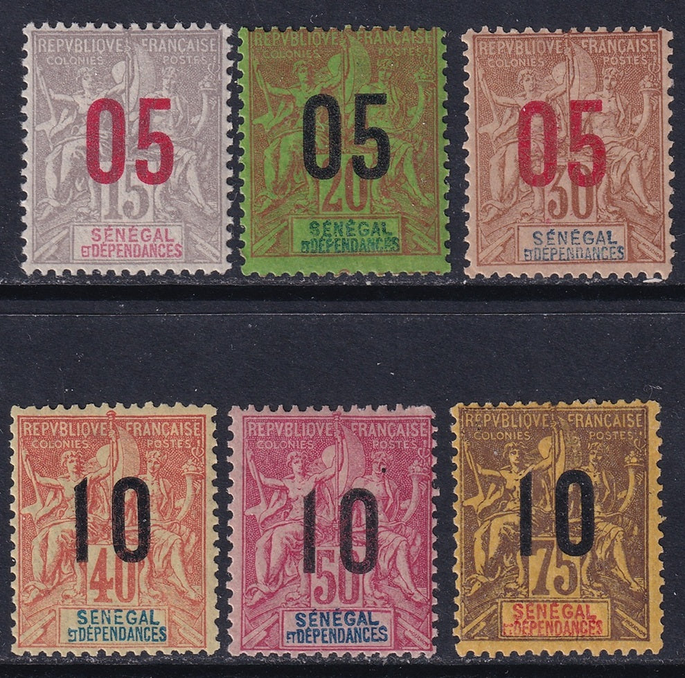 Senegal 1912 Sc 73-8 set MH*