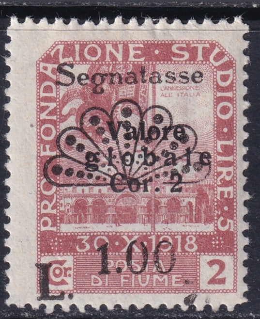 Fiume 1921 Sc J26 postage due MH*