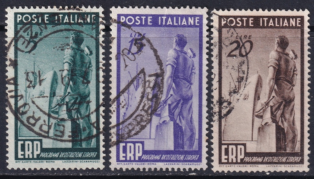 Italy 1949 Sc 515-7 set used
