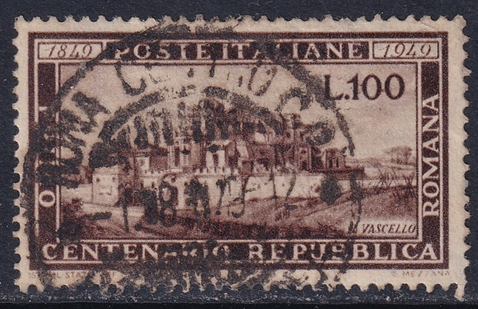 Italy 1949 Sc 518 used "Roma Centro" cancel