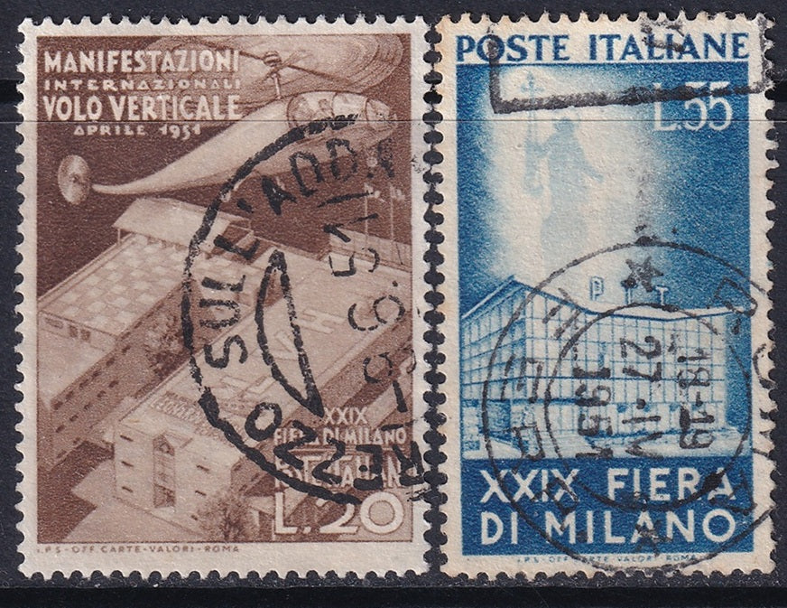Italy 1951 Sc 572-3 set used