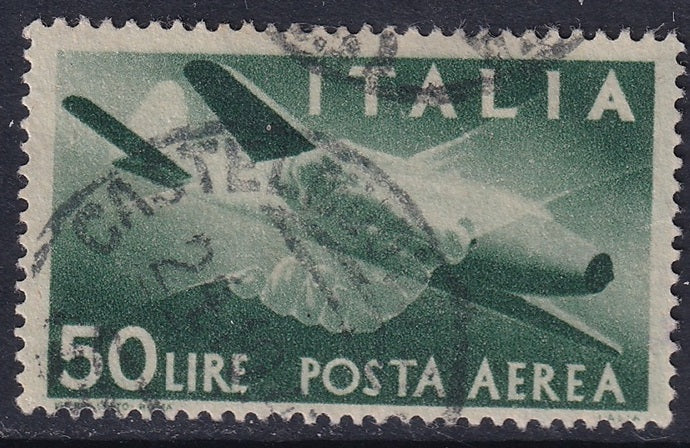 Italy 1946 Sc C113 air post used "Castelnuovo" cancel