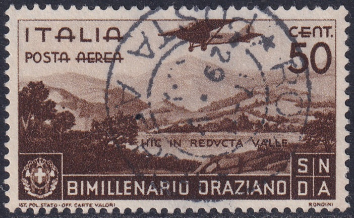 Italy 1936 Sc C85 air post used "Roma" cancel