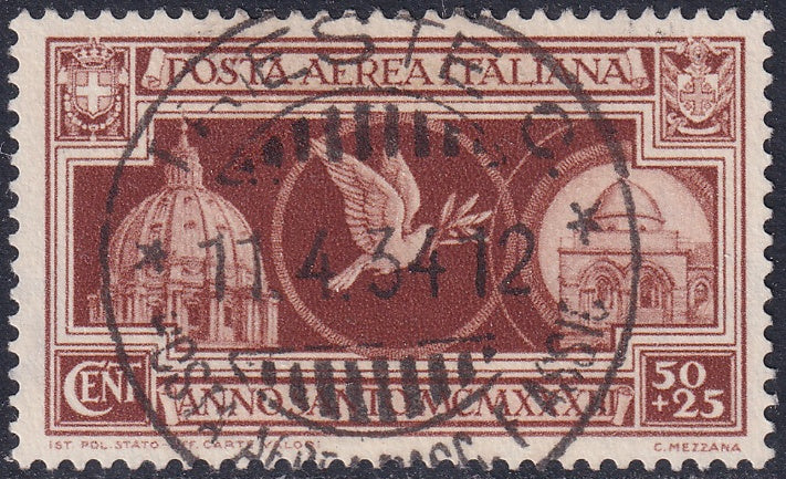 Italy 1933 Sc CB1 air post used "Trieste C." cancel