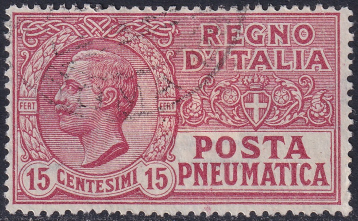 Italy 1928 Sc D3 pneumatic post used "Roma" cancel