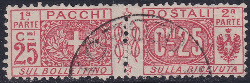 Italy 1914 Sc Q10 parcel post used "Egeo" cancel
