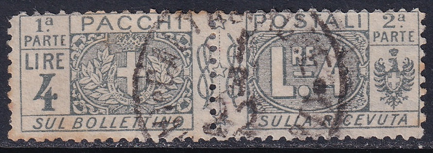 Italy 1914 Sc Q15 parcel post used toning spots