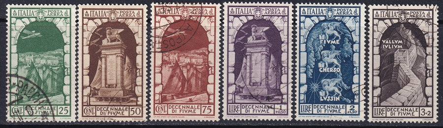 Italy 1934 Sc C56-61 air post set used
