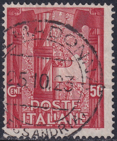 Italy 1923 Sc 161 used "Valmadonna Alessandria" cancel
