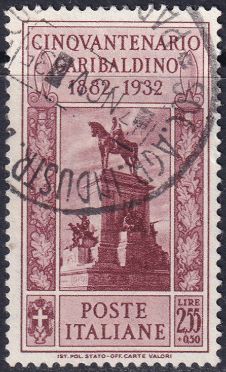 Italy 1932 Sc 288 used "Soc. Agr. Industr." cancel