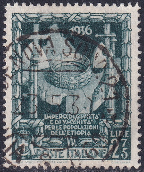 Italy 1938 Sc 408 used "Genova Succ." cancel