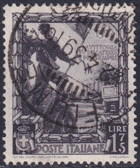 Italy 1938 Sc 407 used "Fiume" cancel
