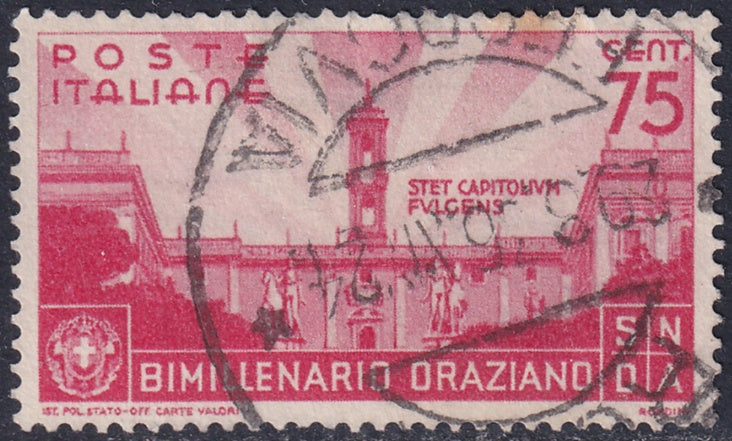 Italy 1936 Sc 363 used "Roma Ferrovia" cancel