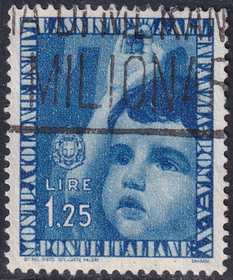 Italy 1937 Sc 373 used slogan cancel