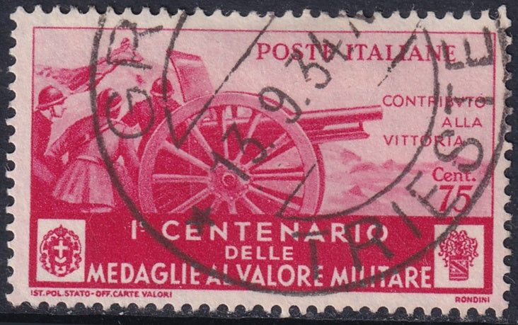 Italy 1934 Sc 337 used "Trieste" cancel