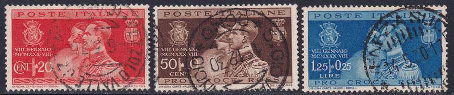 Italy 1930 Sc 239-41 set used