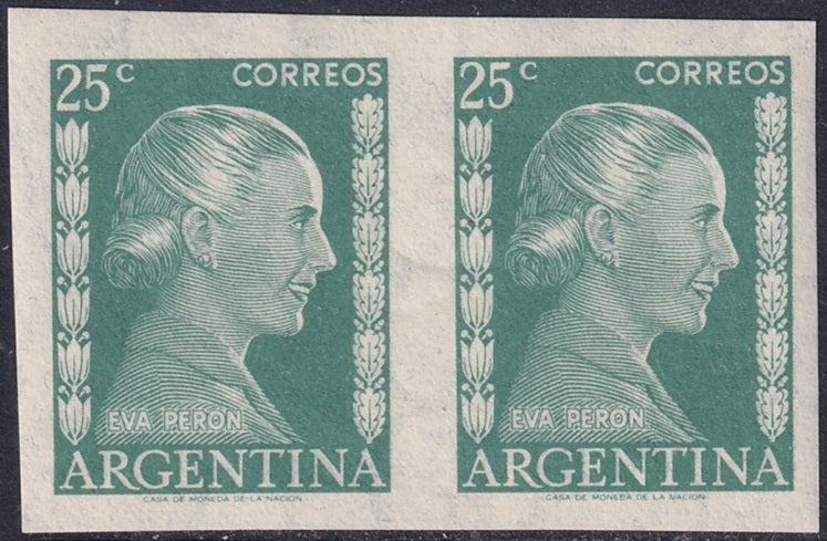 Argentina 1952 Sc 603 imperf pair MNH**