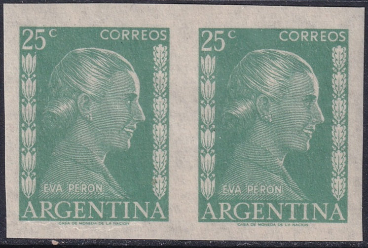 Argentina 1952 Sc 603 imperf pair MNH**