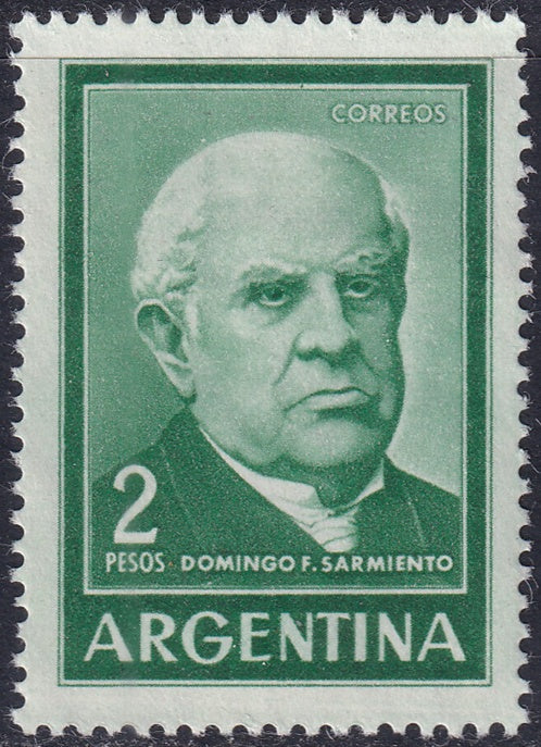 Argentina 1959 Sc 742 MNH** complete offset on gum variety